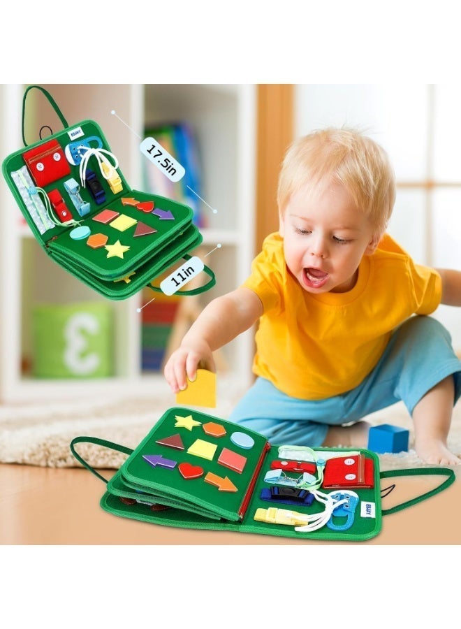 Fyliz Montessori Sensory Busy Board for 1-4 Year Old Toddlers - Educational Learning Toy to Develop Fine Motor Skills Preschool Activity Toy - Image 2